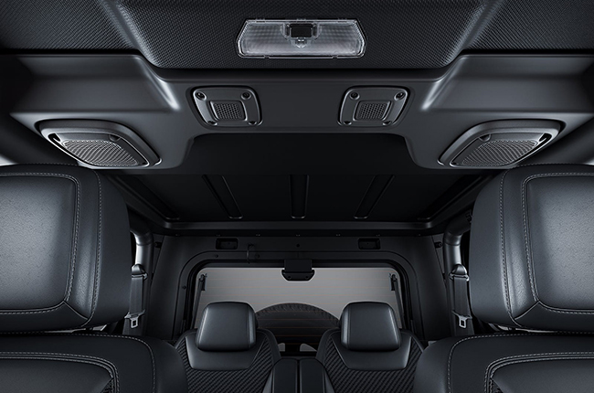 2021 Mahindra Thar interior speakers