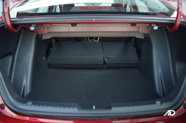 2021 Mazda2 Sedan Philippines max cargo space