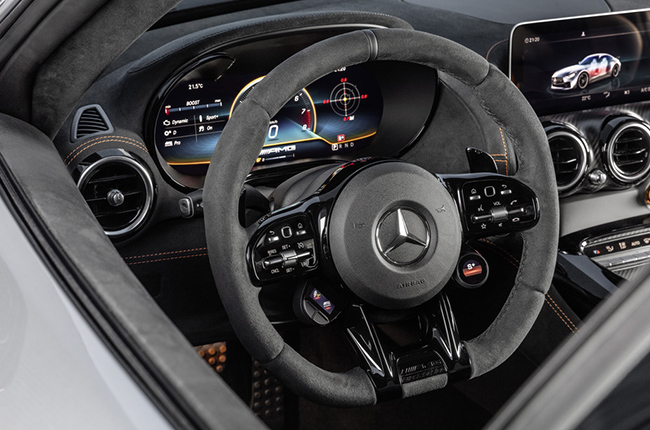2021 Mercedes-AMG GT Black Series interior steering wheel