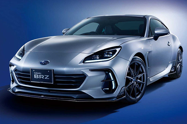 2021 Subaru BRZ exterior with accessories and STI performance parts 