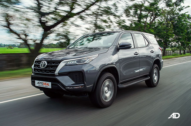 2021 Toyota Fortuner exterior quarter front Philippines