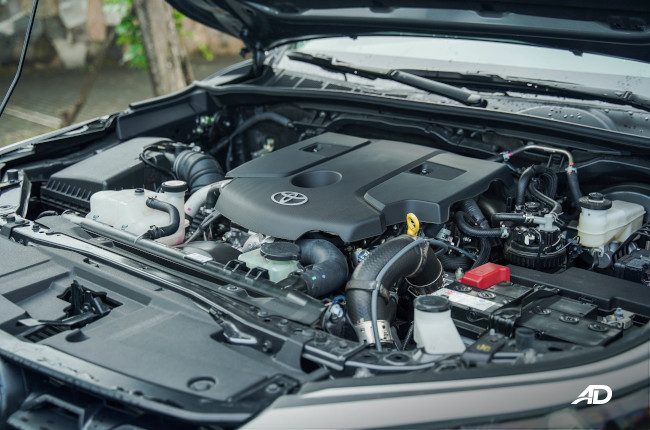 2021 Toyota Fortuner G Philippines 2.4-liter engine