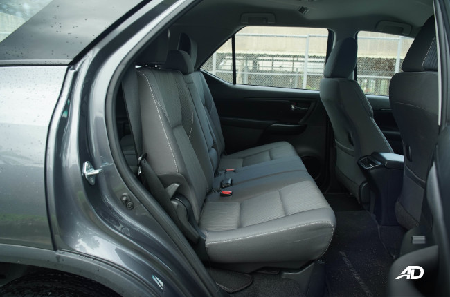 2021 Toyota Fortuner G Philippines 2nd row seats 
