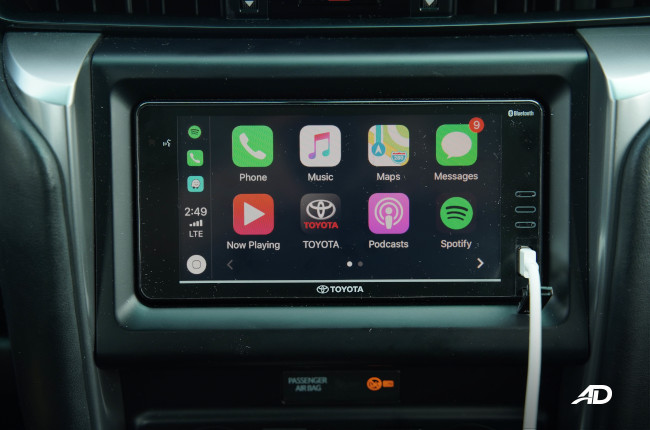 2021 Toyota Fortuner G Philippines 6.75-inch infotainment system