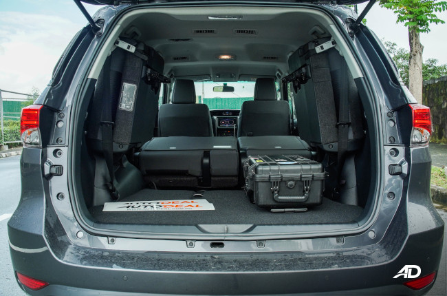 2021 Toyota Fortuner G Philippines interior cargo space 2nd row down