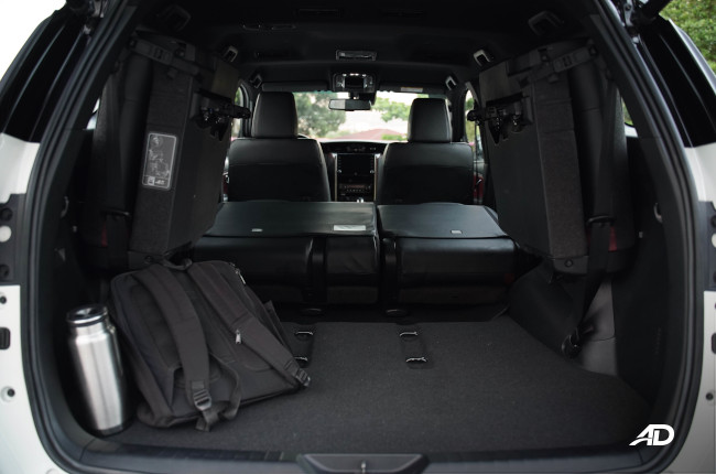 2021 Toyota Fortuner LTD cargo area 