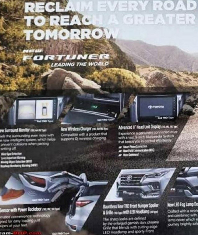 2021 Toyota Fortuner TRD brochure