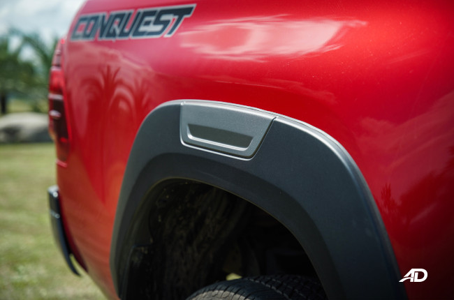 2021 Toyota Hilux 4x4 Conquest Red Philippines body cladding