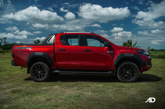 2021 Toyota Hilux 4x4 Conquest Red Philippines exterior side