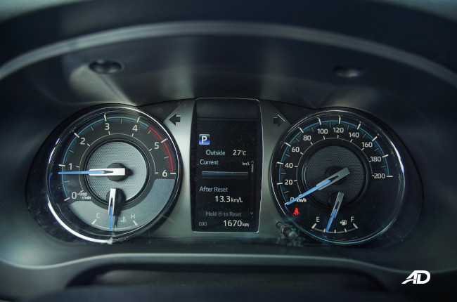 2021 Toyota Hilux 4x4 Conquest Red Philippines interior gauge cluster