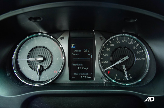 2021 Toyota Hilux G Philippines gauge cluster