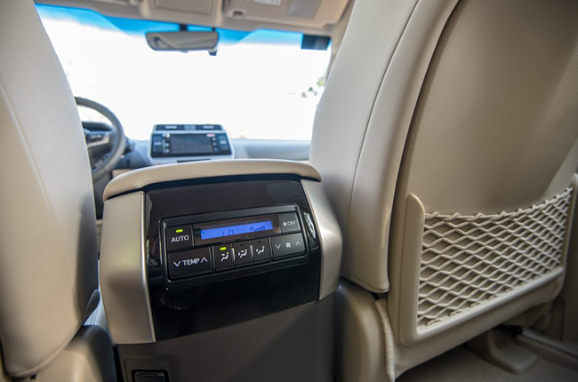 2021 Toyota Land Cruiser Prado interior rear climate control Philippines