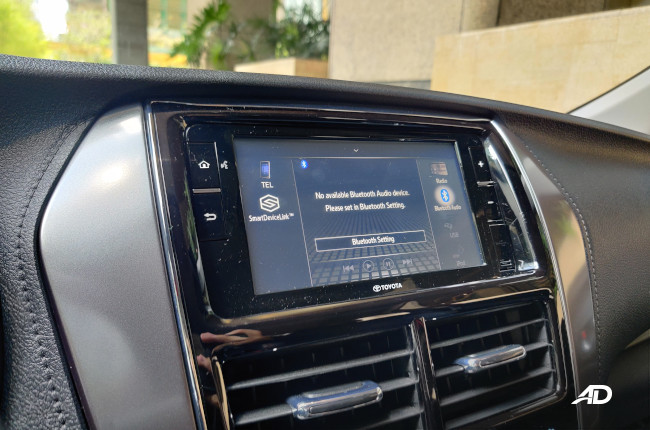 2021 Toyota Vios GR-S 6.75-inch infotainment screen