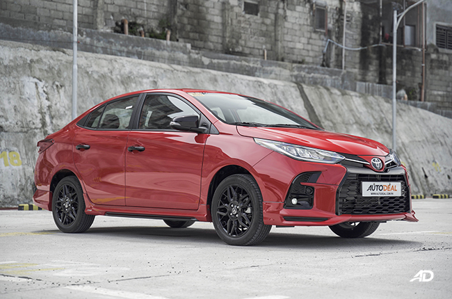 : 2021 Toyota Vios GR-S static front quarter right