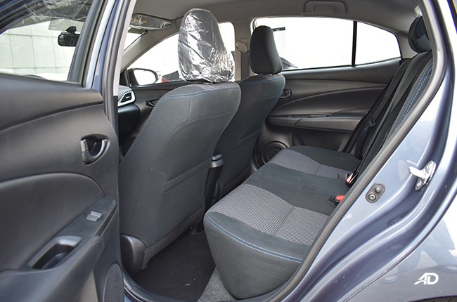 2021 Toyota Vios Roadtest rear seats