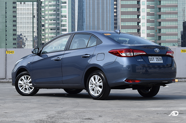 2021 Toyota Vios XLE road test rear quarter