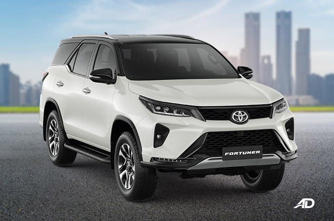 20211 Toyota Fortuner exterior quarter front Philippines