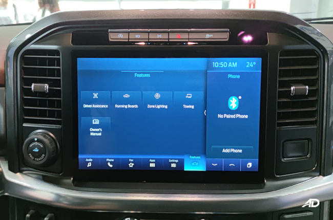 2022 Ford F-150 Lariat Infotainment System