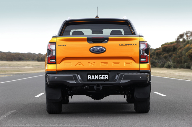 2022 Ford Ranger Rear