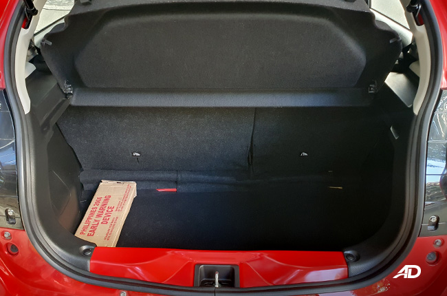 2022 Suzuki Celerio cargo space 