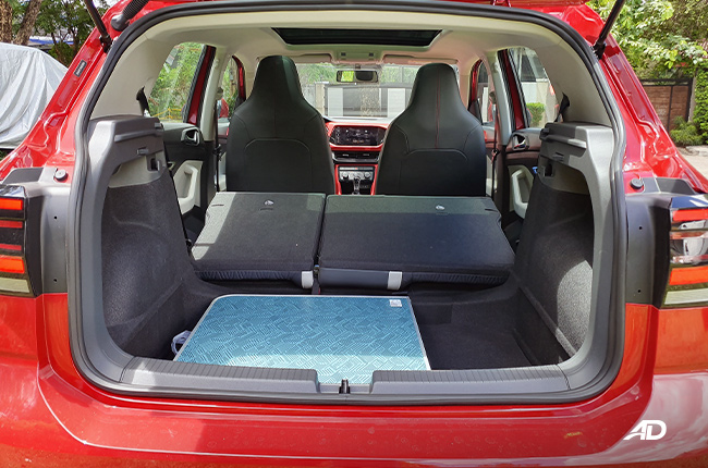 2022 Volkswagen T-Cross Rear Cargo Space Seats Folded 
