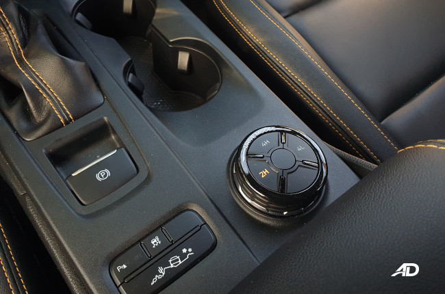 2023 Ford Ranger Bi-Turbo Wildtrak 4x4 Drive Mode Selector