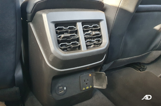 2023 Ford Ranger Bi-Turbo Wildtrak 4x4 Rear AC Vents 