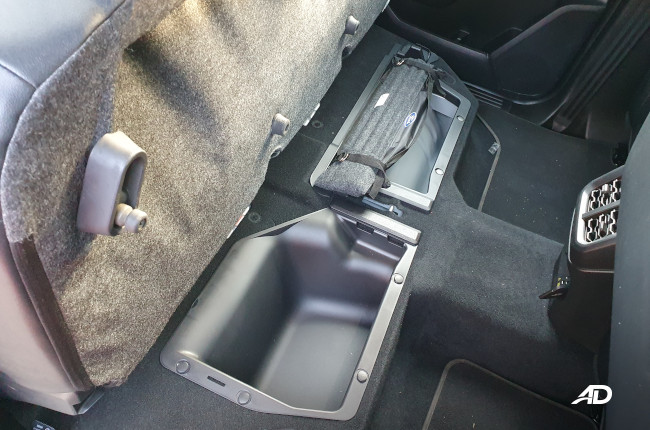 2023 Ford Ranger Bi-Turbo Wildtrak 4x4 Rear Seat Storage 