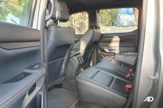 2023 Ford Ranger Bi-Turbo Wildtrak 4x4 Rear seats 