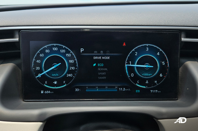 2023 Hyundai Tucson GLS+ Premium Eco Mode Display 