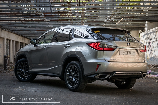 2018 Lexus RX 350 F Sport rear quarter