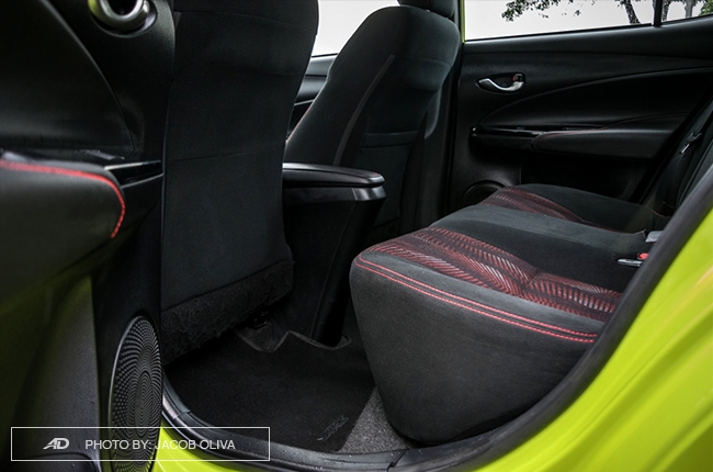 2018 toyota yaris 1.5 S rear legroom