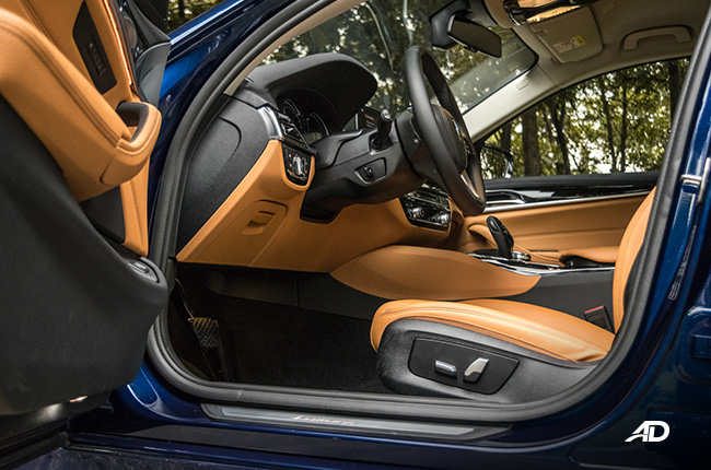 bmw 5 series 520i review road test front cabin legroom interior philippines