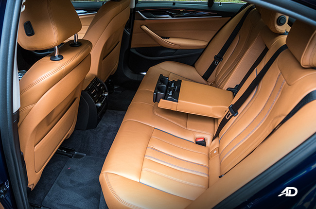 bmw 5 series 520i review road test rear seats interior philippines