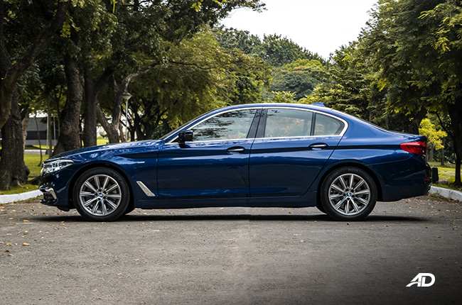bmw 5 series 520i review road test side view exterior philippines