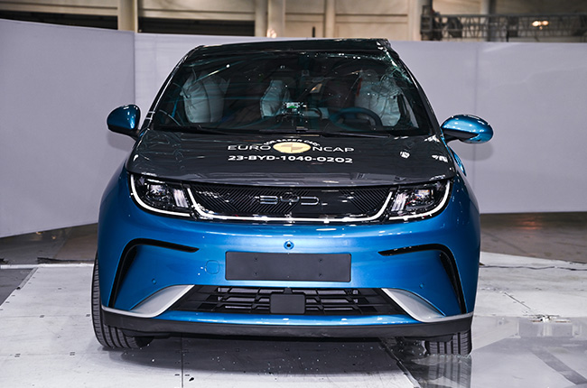 BYD Dolphin Crash Aftermath