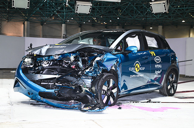 BYD Dolphin Front Impact Aftermath