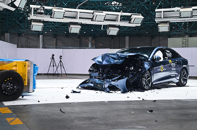 BYD Seal Front Impact aftermath