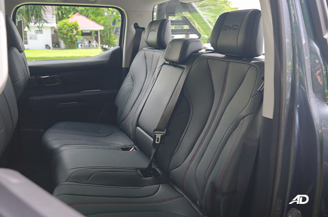 BYD Shark 6 DMO Second Row