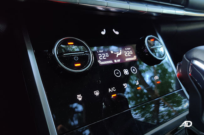 Chery Tiggo 8 climate controls