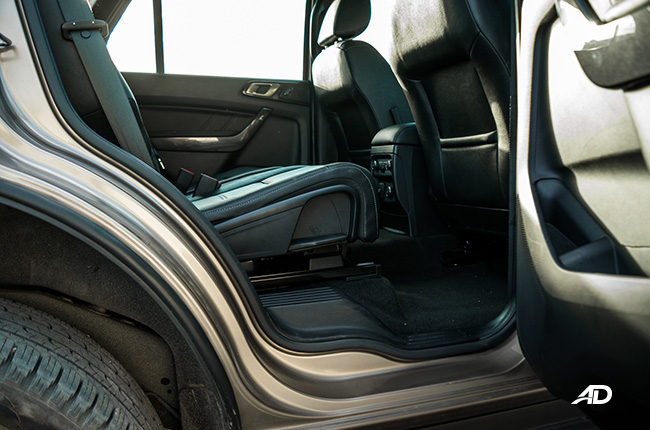 ford everest review road test second row legroom interior philippines
