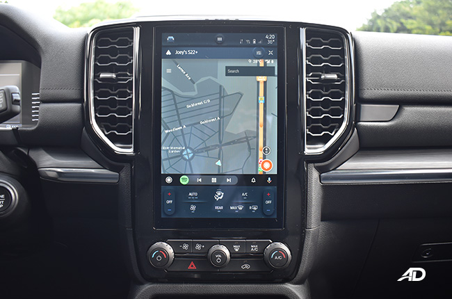 Ford Everest Sport interior 10-inch infotainment system