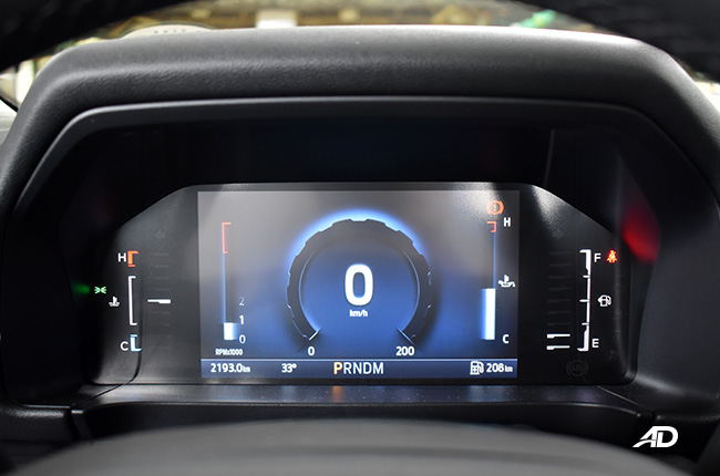 Ford Everest Sport interior  digital gauge cluster