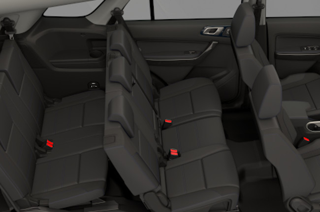 Ford Everest Sport Philippines Interior Seating configuration 