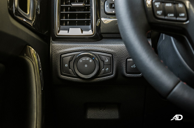 ford ranger fx4 headlight controls interior