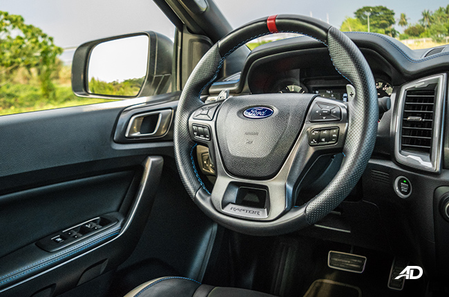 ford ranger raptor driver airbag