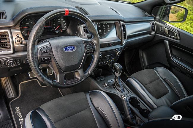 Ford Ranger Raptor interior