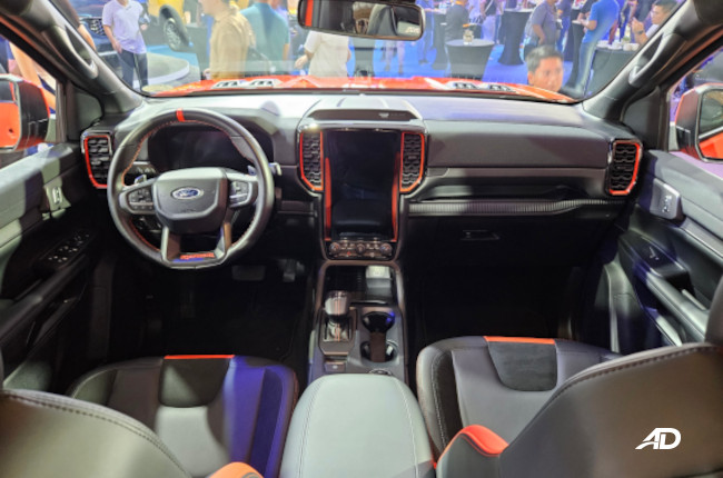 Ford Ranger Raptor interior