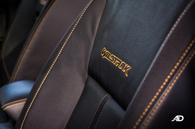 Ford ranger wildtrak interior