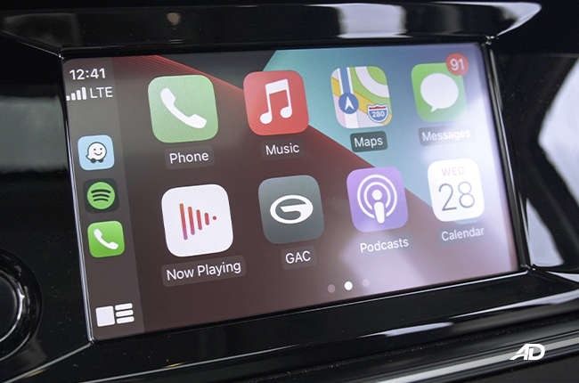 GAC GN6 infotainment system
